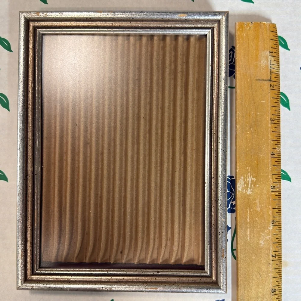Vintage Silver Gold Picture Frame